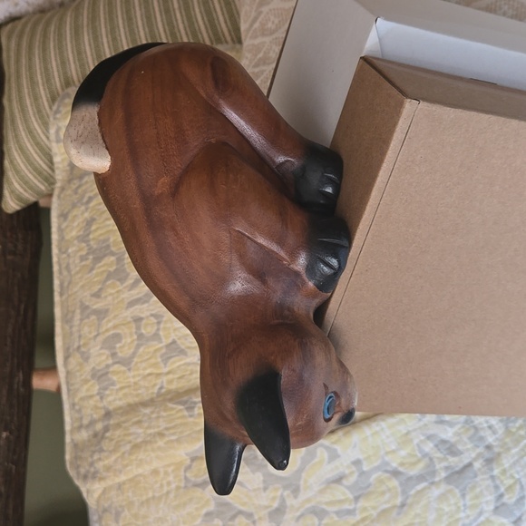 2 for 25 sale Solid mapleHandcarved shelf sitting cat 🐈 - Picture 2 of 5
